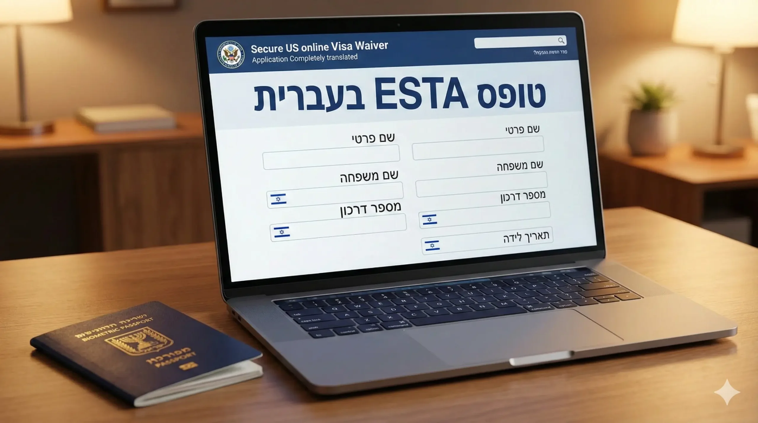 טופס ESTA בעברית