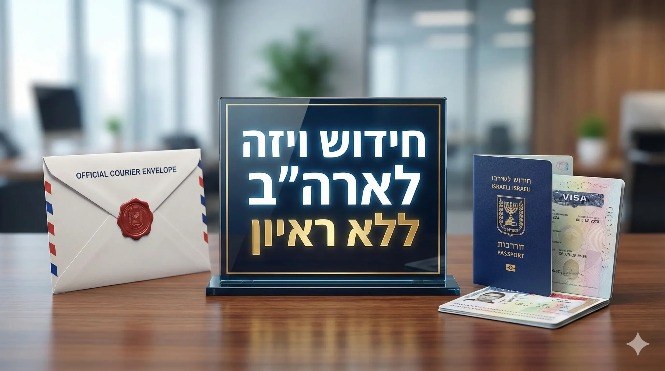 חידוש ויזה ללא ראיון